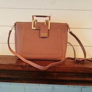 💝NWT! Vegan leather~ Miztique taupe satchel